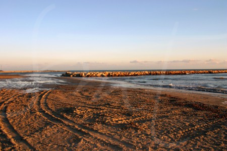 Playa en las huellas
